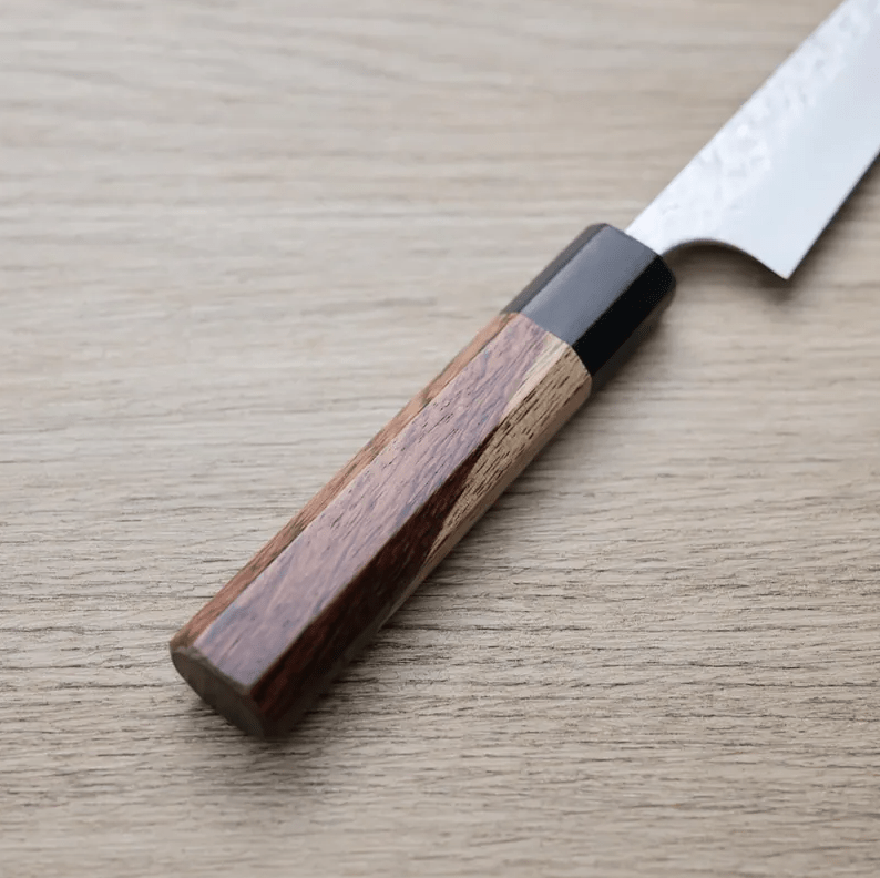 加藤義實 蔬果刀 120mm VG10鋼<br>鍛造/大馬士革