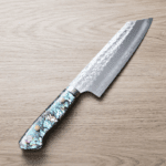 加藤義實 角鎚目 文化刀 170mm<br>SG2粉末HSS鋼 螺鈿柄