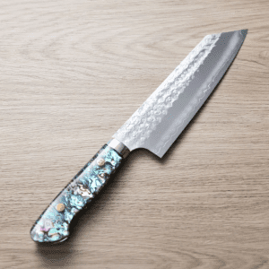 加藤義實 角鎚目 文化刀 170mm<br>SG2粉末HSS鋼 螺鈿柄