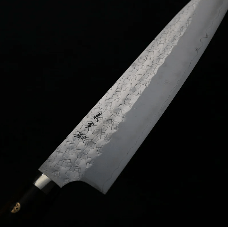 加藤義實 角鎚目 牛刀 210mm<br>SG2粉末HSS鋼 沙漠鐵木