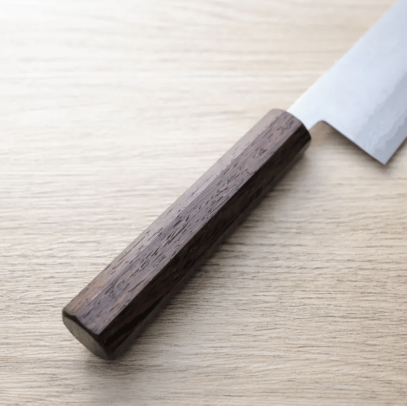 增谷訓生 三德刀 170mm VG10鋼 <br>刻流 和柄 雞翅八角柄