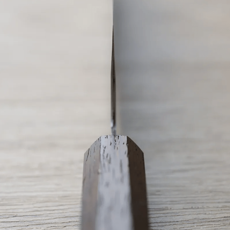 增谷訓生 三德刀 170mm VG10鋼 <br>刻流 和柄 雞翅八角柄