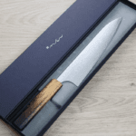 安立打刃物 牛刀 210mm<br>VG10 大馬士革 和柄