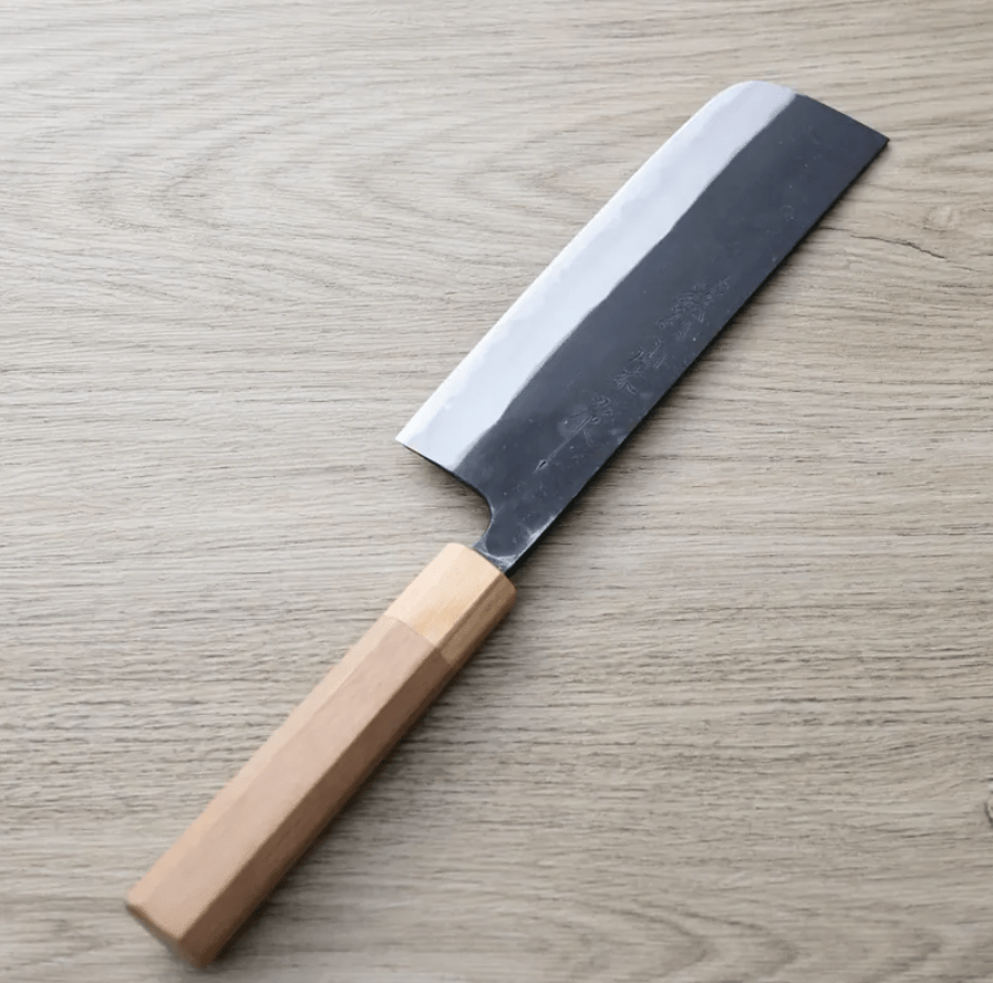 山本打刃物 菜切 165mm 青紙鋼 黑打