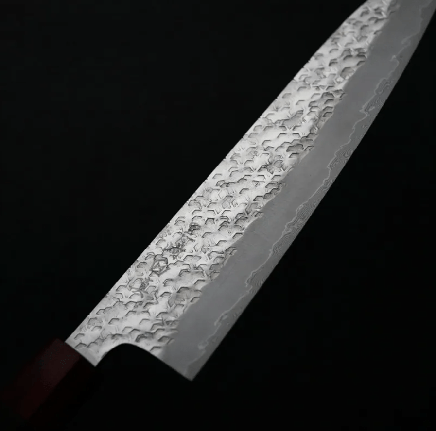 黑崎真 火炎 牛刀 210mm 無芯鋼 大馬士革 (5) 黑崎真 火炎 牛刀 210mm<br>無芯鋼 大馬士革