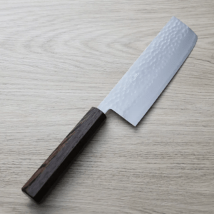 增谷訓生 寬版菜切 165mm VG10鋼 刻流 和柄