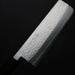 增谷訓生 寬版菜切 165mm VG10鋼 刻流 和柄