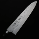 增谷訓生 牛刀 180mm VG10鋼<br>鎚目大馬士革 雪華 蘇格蘭柄