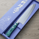 增谷訓生 牛刀 180mm VG1鋼 鎚目 綠柄