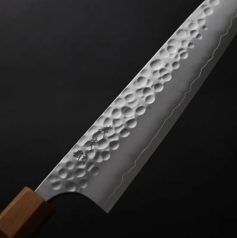 加藤義實 丸鎚目 牛刀 210mm SG2粉末HSS鋼 (5) 加藤義實 丸鎚目 牛刀 210mm<br>SG2粉末HSS鋼