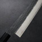 二唐刃物 牛刀 240mm VG Xeos鋼  黑打鎚目大馬士革