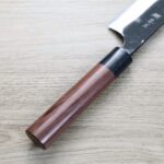 安立打刃物 牛刀 210mm 白紙鋼 黑打 墨流