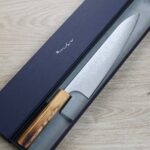 安立打刃物 牛刀 240mm<br>VG10 大馬士革 和柄