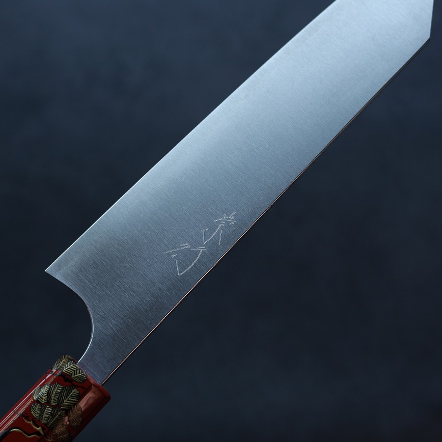 甲鉄 柴田崇行 牛刀 210mm SG2粉末HSS鋼 漆塗柄限定松竹