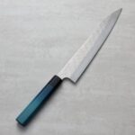 藍包丁 x 二唐刃物 筋引 270mm SG Strix粉末HSS鋼 鎚目大馬士革