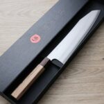 達磨刃物 古川晃裕  牛刀 240mm 銀三鋼 梨地大馬士革
