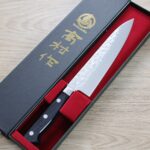 E9AB98E69D91E58883E789A920E7899BE5888020180mm20VG1020E98E9AE79BAE-2 高村刃物 牛刀 180mm VG10 鎚目