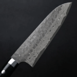 佐治武士 三德 180mm VG10鋼 十字鎚目 黑染大馬士革 壓克力柄 (5) 佐治武士 三德 180mm VG10鋼 <br>十字鎚目 黑染大馬士革 壓克力柄