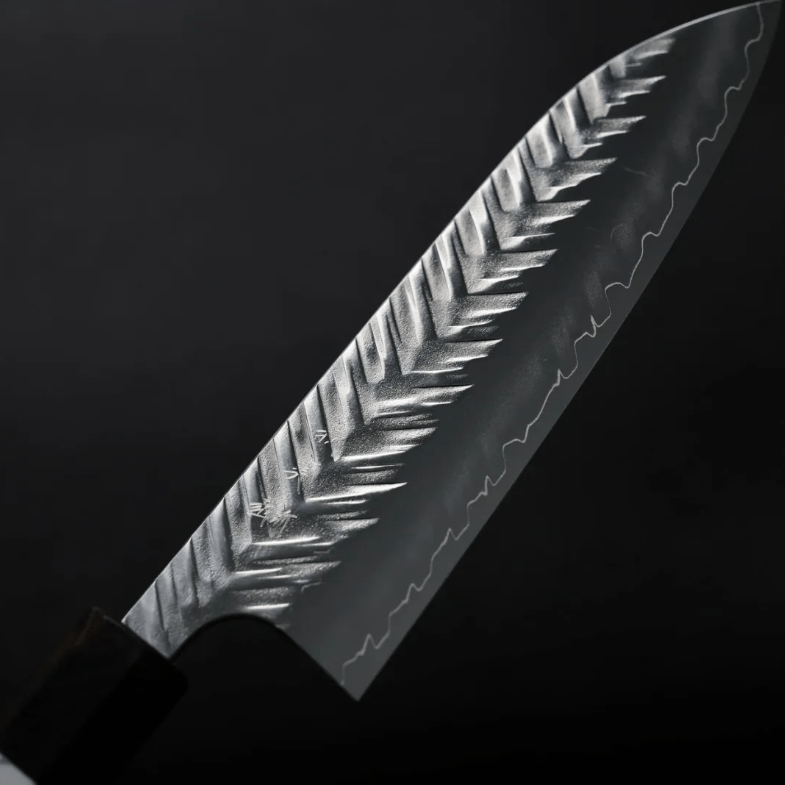 加藤義實 V鎚目 三德刀 170mm SG Strix 黑檀(1) 加藤義實 V鎚目 三德刀 170mm<br>SG Strix 黑檀