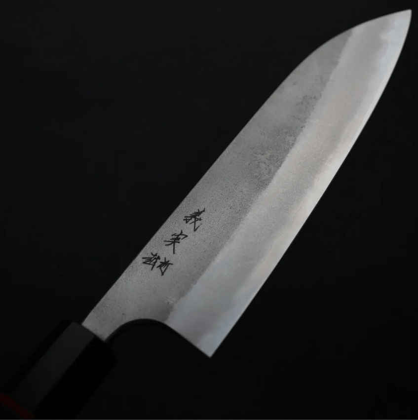 加藤義實 三德刀 170mm 青紙超級鋼 梨地 (5) 加藤義實 三德刀 170mm<br>青紙超級鋼 梨地