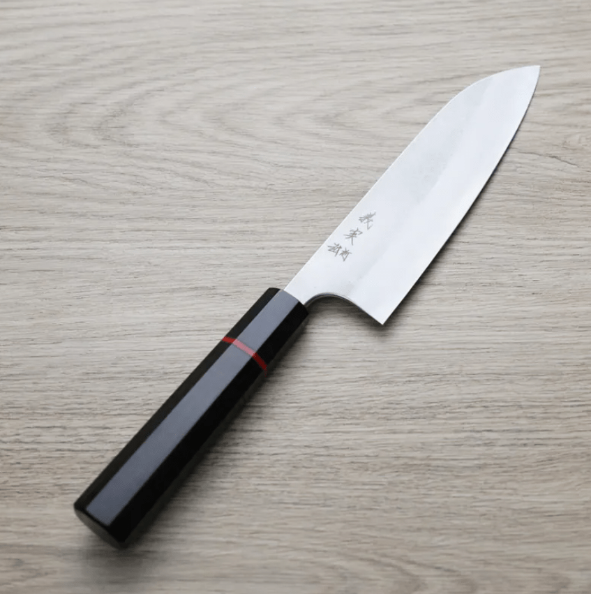 加藤義實 三德刀 170mm 青紙超級鋼 梨地(1) 加藤義實 三德刀 170mm<br>青紙超級鋼 梨地