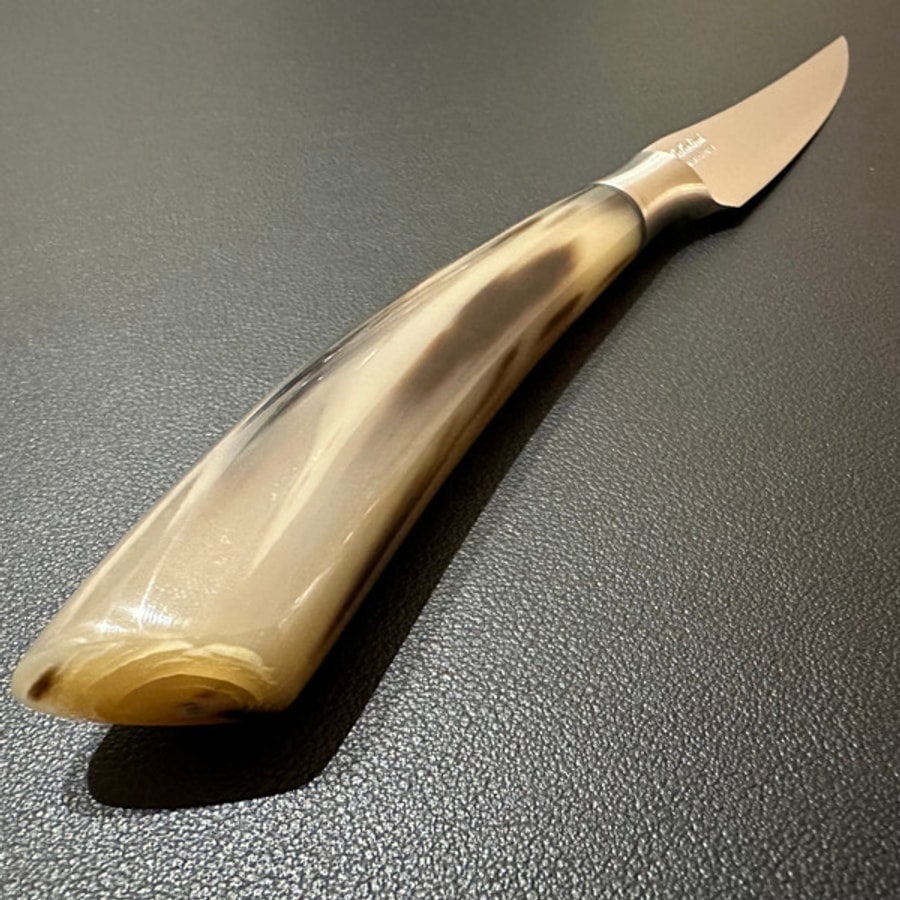4001c-5 SALADINI 義大利手工牛排刀 105mm 天然白牛角握柄 象牙米白色樹酯
