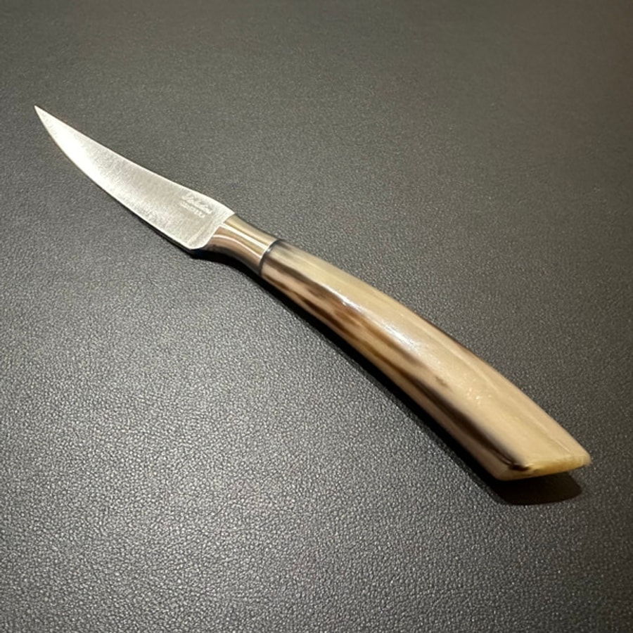 4001c-6 SALADINI 義大利手工牛排刀 105mm 天然白牛角握柄 象牙米白色樹酯