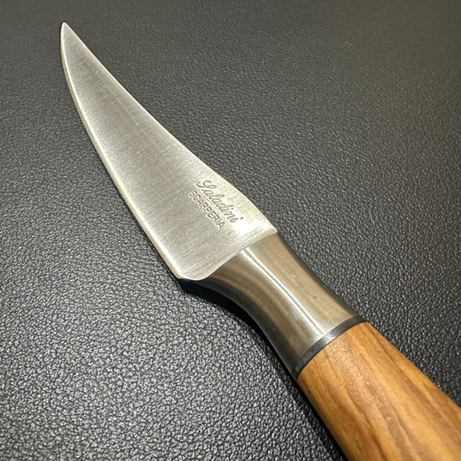 4001o-8 SALADINI 義大利手工牛排刀 105mm 天然橄欖木握柄 天然胡桃木握柄