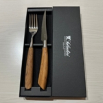 4001o4002o-2 頂級手工橄欖木牛排刀叉木盒禮盒組 4支入