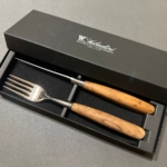 4001o4002o-8 頂級手工橄欖木牛排刀叉木盒禮盒組 4支入