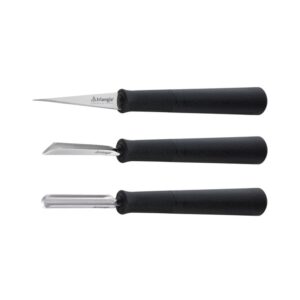 【TRIANGLE德國三角牌】90 857 03 02基本雕刻工具套裝，3 件組