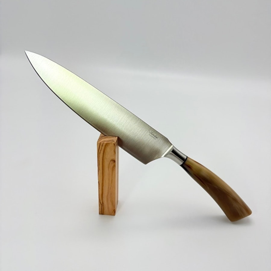 5004c5004rb-8 SALADINI 義大利手工主廚刀 200mm 白牛角/仿白牛角色象牙白色樹脂 不鏽鋼廚房料理刀