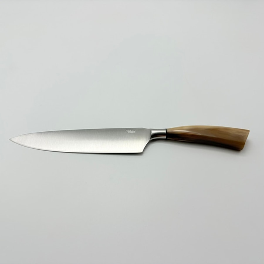 5004c5004rb SALADINI 義大利手工主廚刀 200mm 白牛角/仿白牛角色象牙白色樹脂 不鏽鋼廚房料理刀