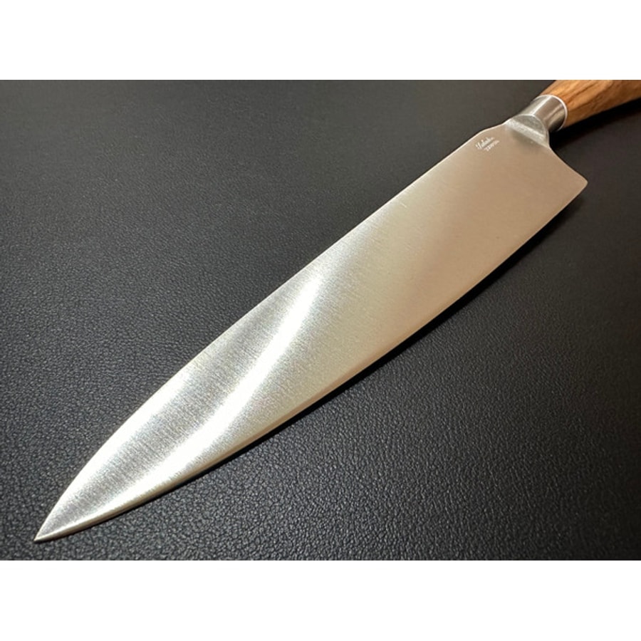 5004o-3 SALADINI 義大利手工主廚刀 200mm 天然橄欖木握柄 胡桃木握柄 不鏽鋼廚房料理刀