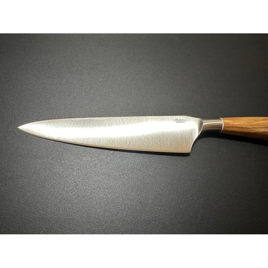 5004o-4 SALADINI 義大利手工主廚刀 200mm 天然橄欖木握柄 胡桃木握柄 不鏽鋼廚房料理刀