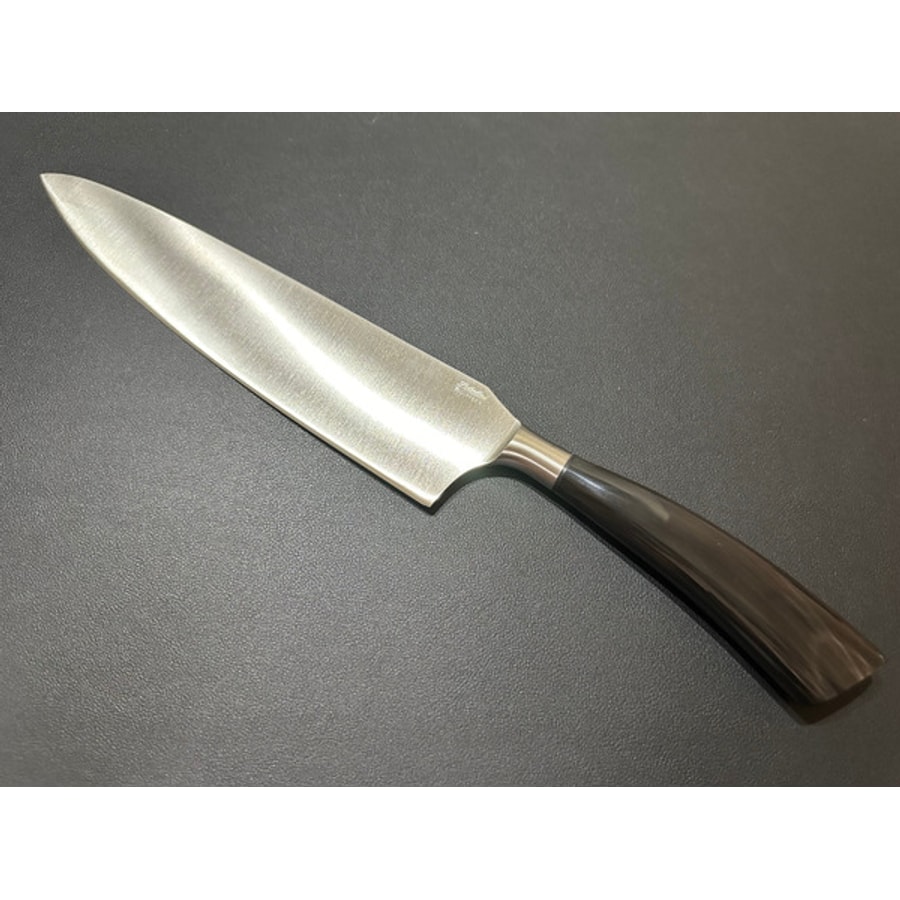 5014b-4 SALADINI 義大利手工主廚刀 250mm 天然水牛角握柄 不鏽鋼廚房料理刀