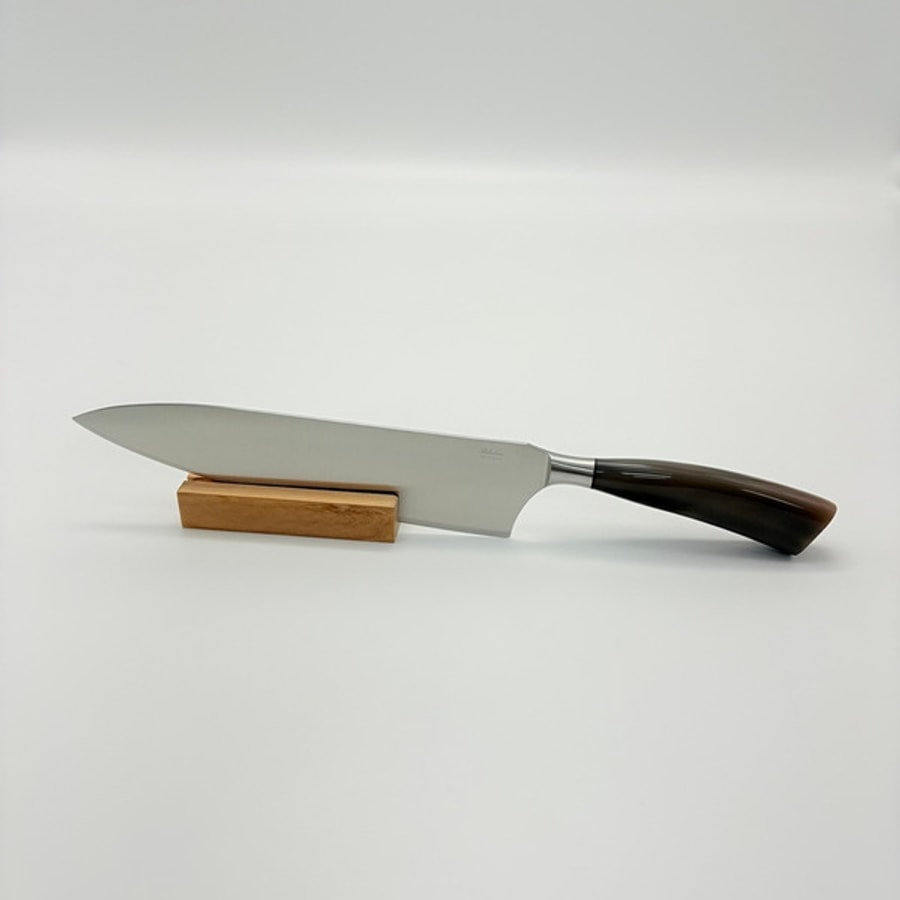 5014c-7 SALADINI 義大利手工主廚刀 250mm 天然白牛角握柄 不鏽鋼廚房料理刀 仿白牛角色象牙白色樹脂握柄 主廚刀