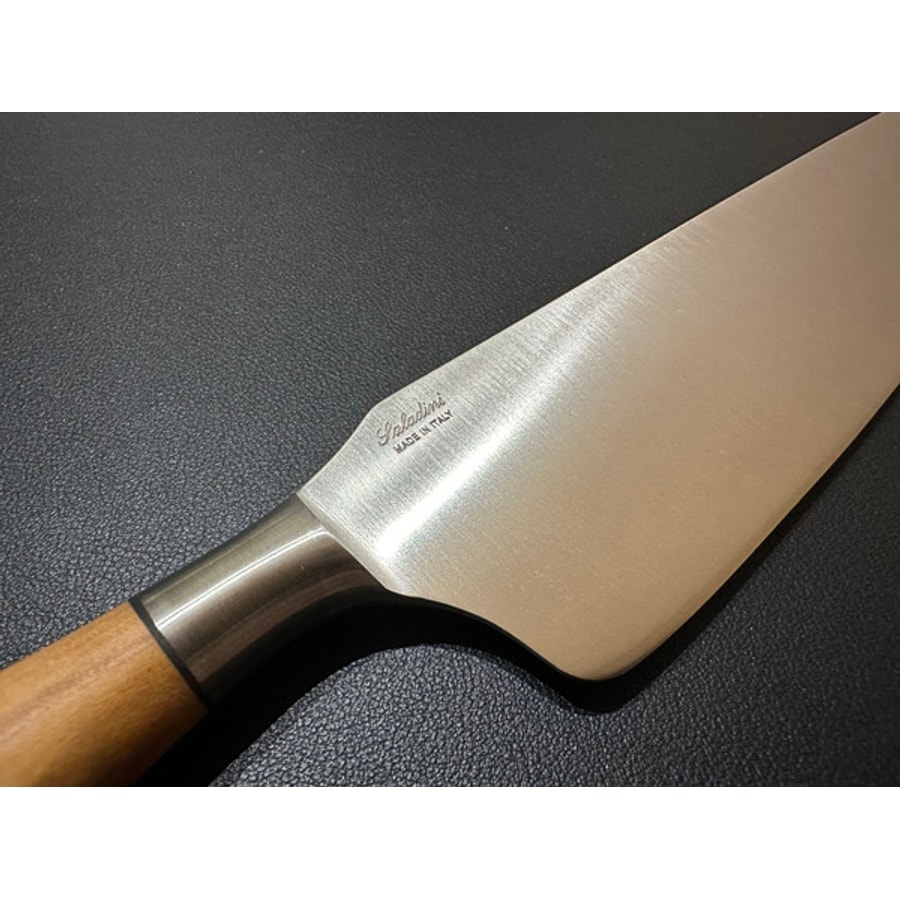5014o-5 SALADINI 義大利手工主廚刀 250mm 天然橄欖木握柄 胡桃木握柄 不鏽鋼廚房料理刀