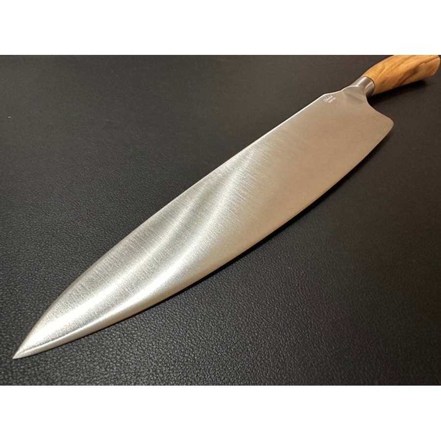 5014o-6 SALADINI 義大利手工主廚刀 250mm 天然橄欖木握柄 胡桃木握柄 不鏽鋼廚房料理刀