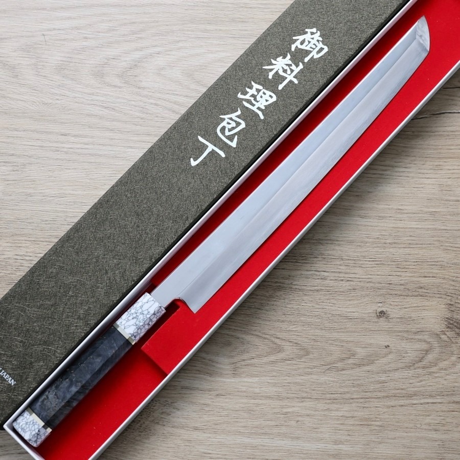 中川打刃物 曲背先丸 330mm<br>銀三鋼