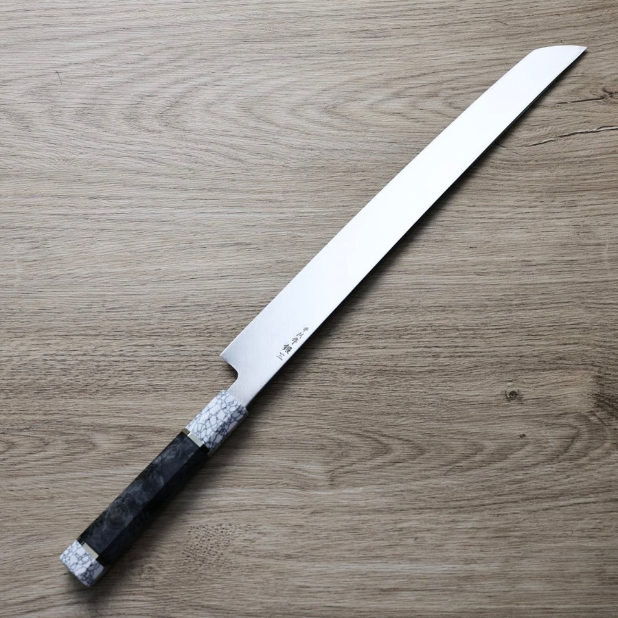 中川打刃物 曲背先丸 330mm<br>銀三鋼