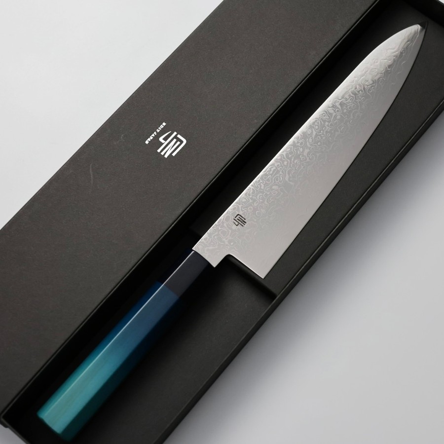 ai-g210-g3d-2 藍包丁 牛刀 210mm 銀三鋼 大馬士革