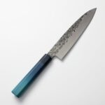 ai-g210-mv-3 藍包丁 牛刀 210mm 鉬釩鋼 黑打鎚目