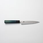 藍包丁 蔬果刀 150mm 銀三鋼 大馬士革