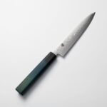 藍包丁 蔬果刀 150mm 銀三鋼 大馬士革