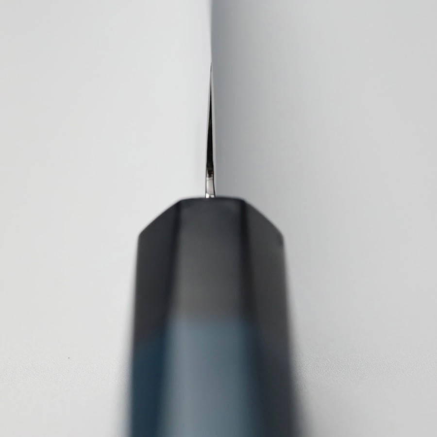 藍包丁 蔬果刀 150mm 銀三鋼 大馬士革