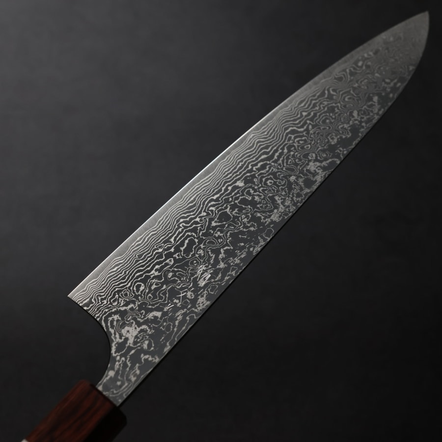 安立打刃物 牛刀 210mm VG10 大馬士革 活動限定柄