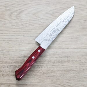 anryu-santoku-vg10d 安立打刃物 三德刀 165mm VG10 大馬士革