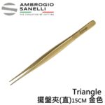 AS-A1150015D Triangle 擺盤夾(直) 15CM 金色