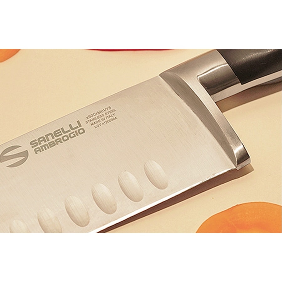 SANELLI AMBROGIO 山里尼 CHEF 鍛造三德刀18CM 日式主廚刀(158年歷史、義大利工藝美學文化必備)
